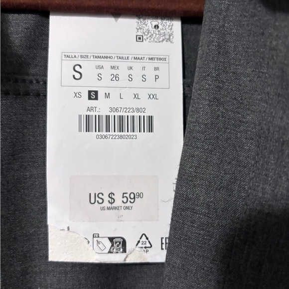 ZARA Gray Long Sleeve SHORTS JUMPSUIT - Picture 5 of 8